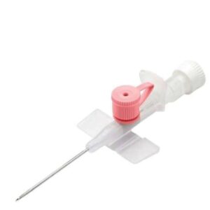 I.V. Cannula with wings & injection port